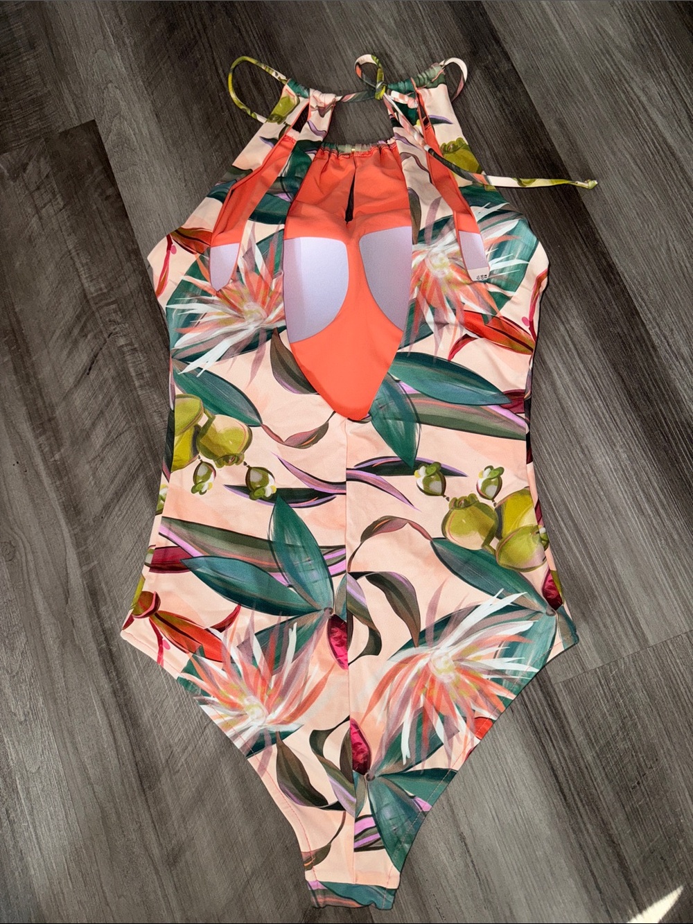 Maryssil by Larissa Minatto small swimsuit one piece tropical high neck floral - Picture 5 of 8